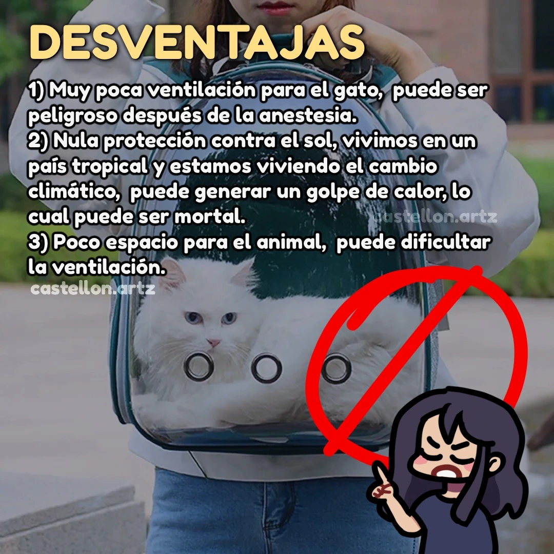 desventajas:   muy poca ventilación, puede ser peligroso bajo anestesia.